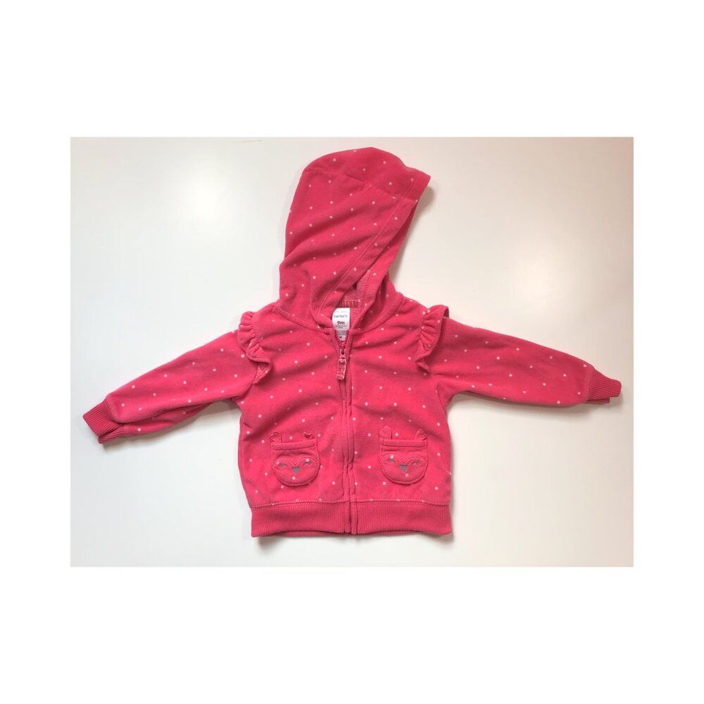 HOODIE,  9M,  CARTER'S,  polka dots